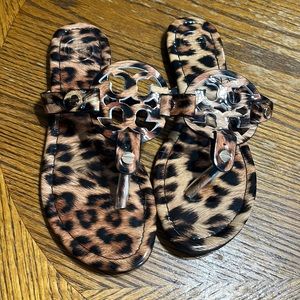 Tory Burch leopard sandals